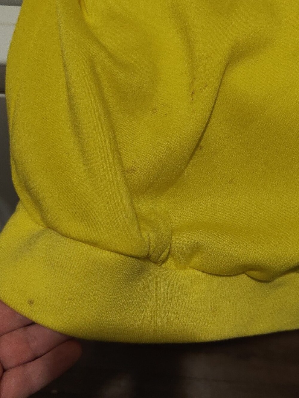 QRas Yellow Hooded Zip-Up Sweatshirt Banana Hood - Picture 7 of 8